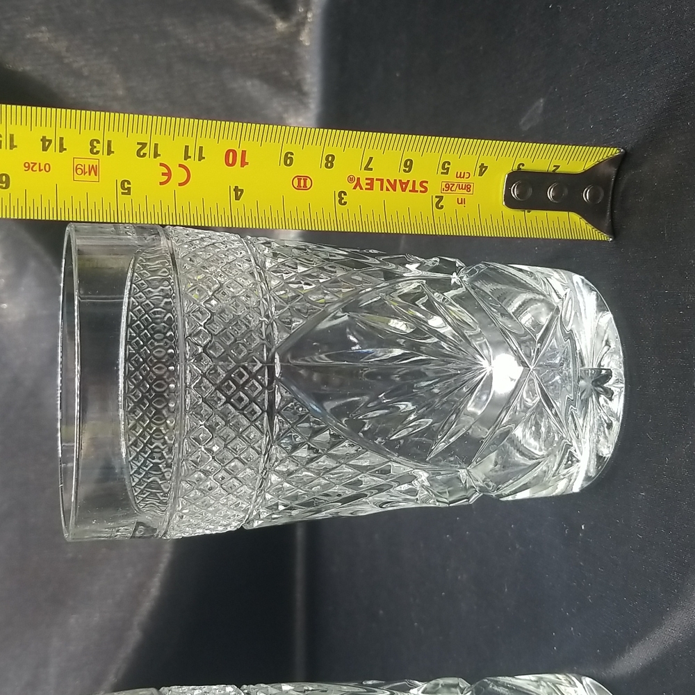 Cristal D'Arques Durand Antique Clear Pattern Highball Glasses - Picture 7 of 11